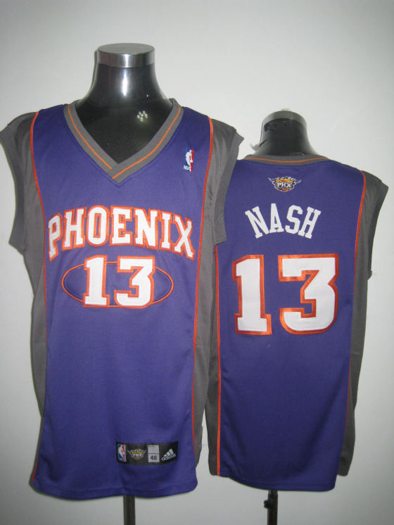 Phoenix Suns Nash Blue Orange Grey White Jersey